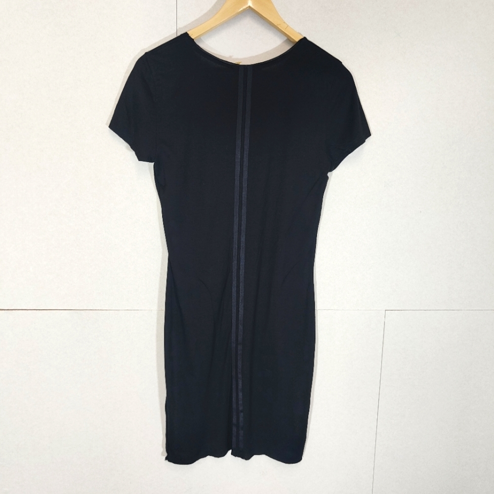 Alice and Olivia Black Base Layer T-Shirt Dress Size M Medium UK 8 10 Minimalist - Picture 4 of 9